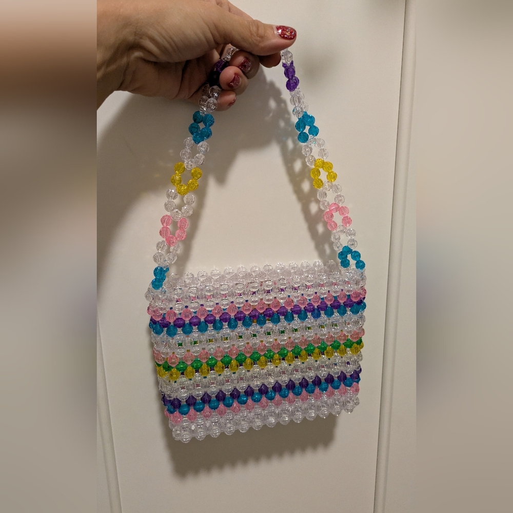 Susan Alexandra Multicolor Beaded Bag
